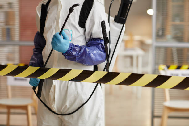 Professional Biohazard Cleanup technician working in Olivet, MI
